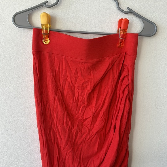 Helmut lang red wool mini skirt - Picture 3 of 6